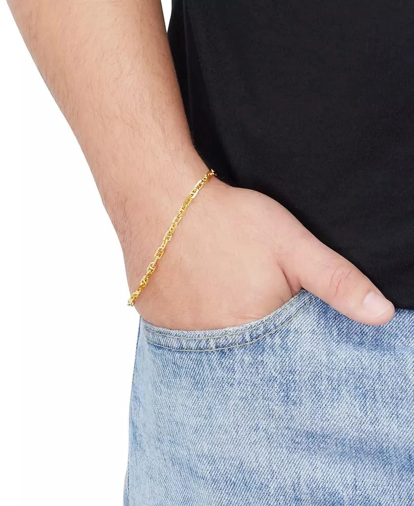 商品Italian Gold|Polished Solid Anchor Link Chain Bracelet in 10k Gold,价格¥3610,第2张图片详细描述