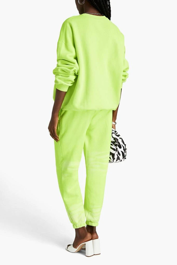商品Alexander Wang|Neon tie-dyed French cotton-terry track pants,价格¥637,第3张图片详细描述
