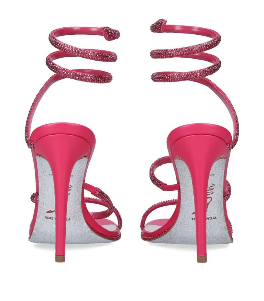 商品Rene Caovilla|Leather Cleo Sandals 105,价格¥11447,第2张图片详细描述