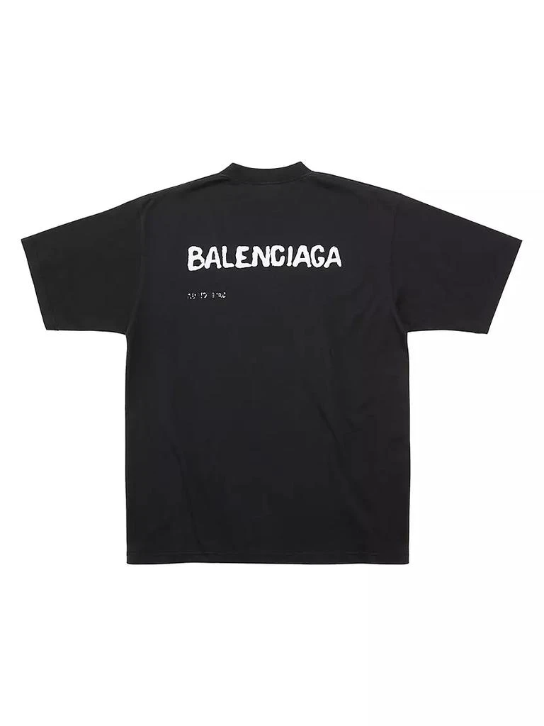 商品Balenciaga|Hand Drawn T-Shirt Large Fit,价格¥5174,第2张图片详细描述