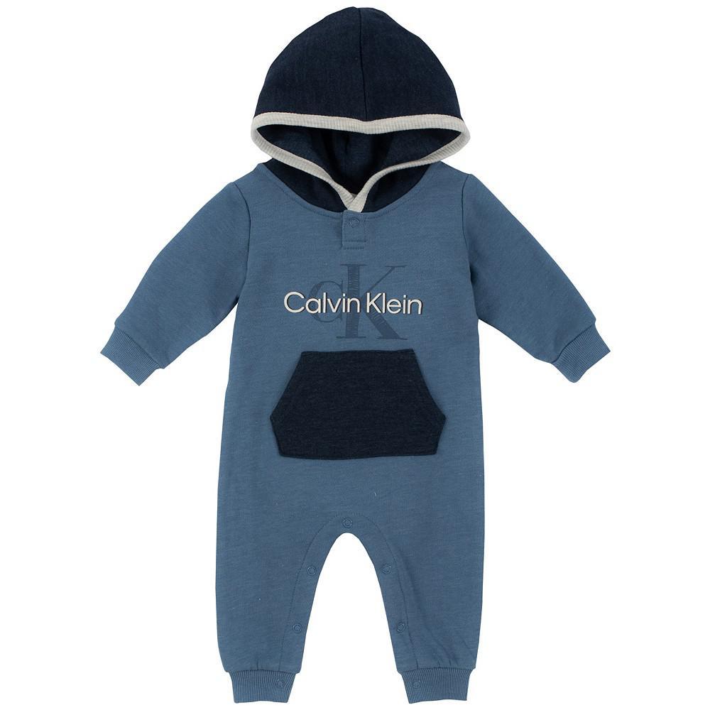 商品Calvin Klein|Baby Boys Color Block Hoodie Coverall,价格¥251,第1张图片