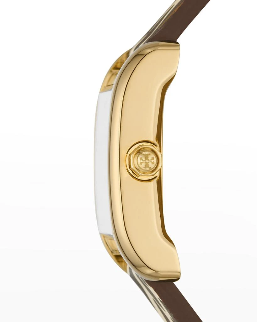 商品Tory Burch|The Eleanor Watch with Animal-Print Leather Strap,价格¥2124,第2张图片详细描述