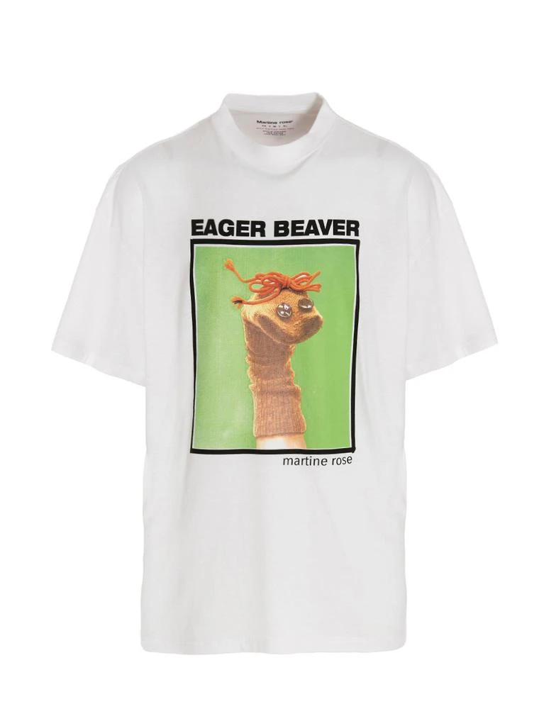 商品Martine Rose|Martine Rose Eager Beaver Crewneck T-Shirt,价格¥1084,第1张图片