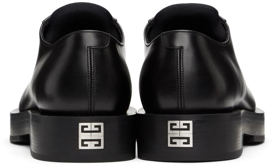 商品Givenchy|Black Squared Lace-Up Derbys,价格¥4413,第4张图片详细描述