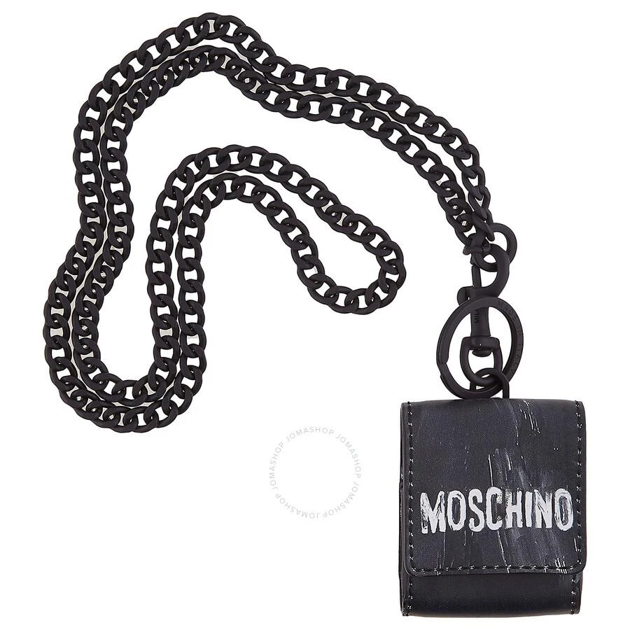 商品Moschino|Black Abstract-Print Airpod Case,价格¥601,第1张图片