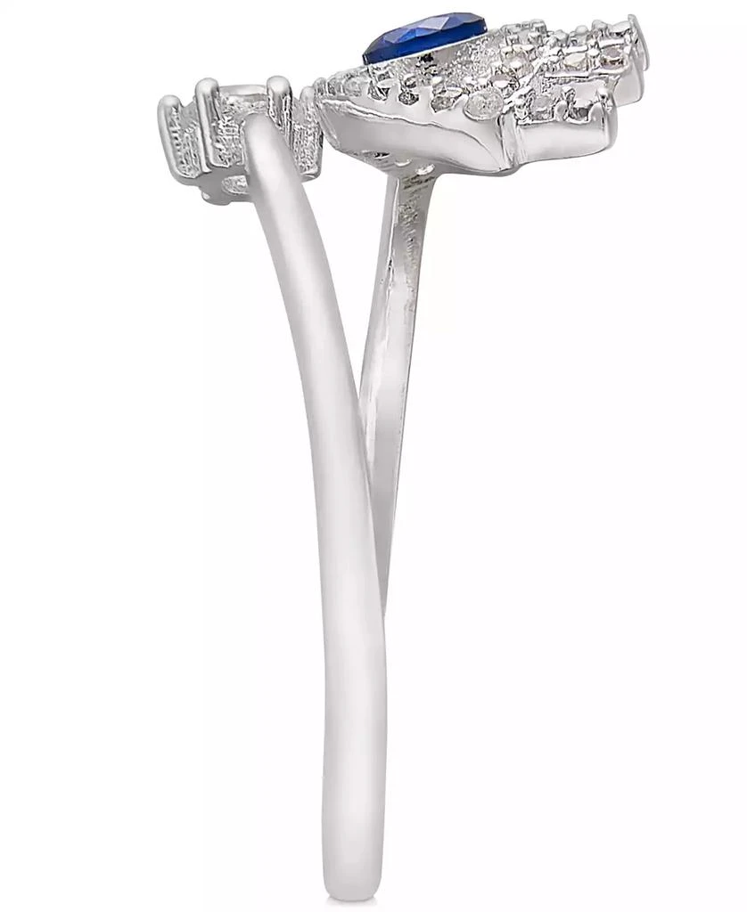 商品Unwritten|Silver Plated Cubic Zirconia Evil Eye Wrap Around Ring,价格¥261,第4张图片详细描述