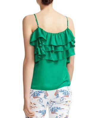 商品Maje|Lovant Tiered Ruffled  荷叶边背心,价格¥668,第2张图片详细描述