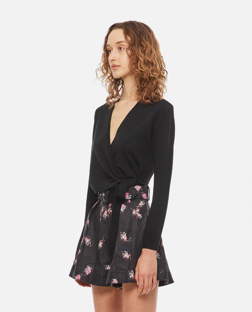 RHYTHMIC MERINO WOOL WRAP TOP商品第2张图片规格展示