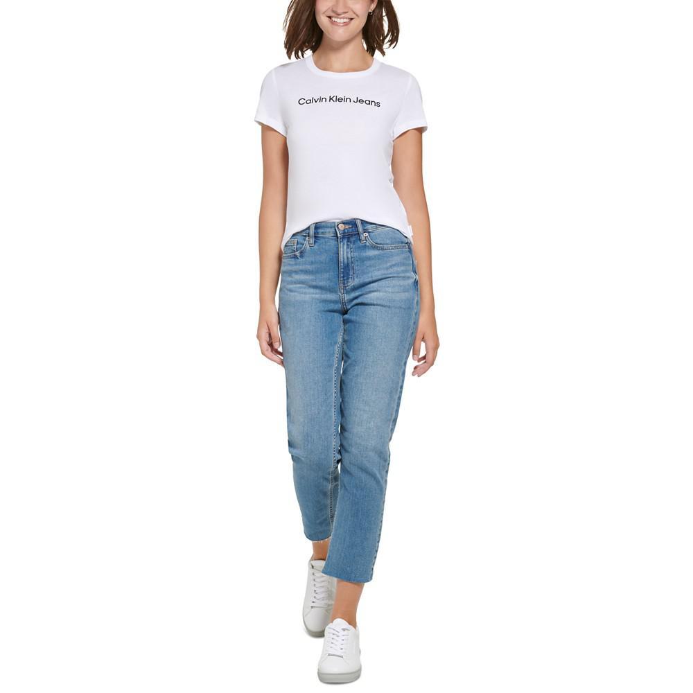 商品Calvin Klein|Women's Crewneck Logo Baby T-Shirt,价格¥291,第6张图片详细描述