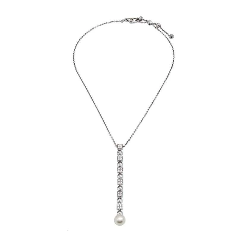商品[二手商品] BVLGARI|Bvlgari Lucea Cultured Pearl Diamond 18k White Gold Pendant Necklace,价格¥12548,第2张图片详细描述
