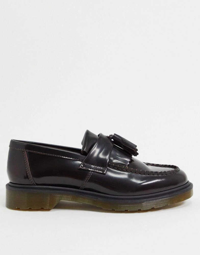 商品Dr. Martens|Dr Martens adrian tassel loafers in burgundy,价格¥1206,第2张图片详细描述