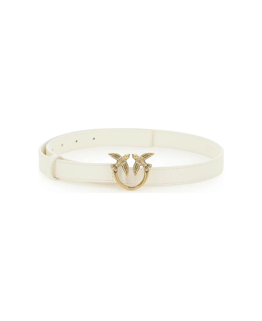 商品PINKO|Love Birds Leather Thin Belt,价格¥770,第1张图片