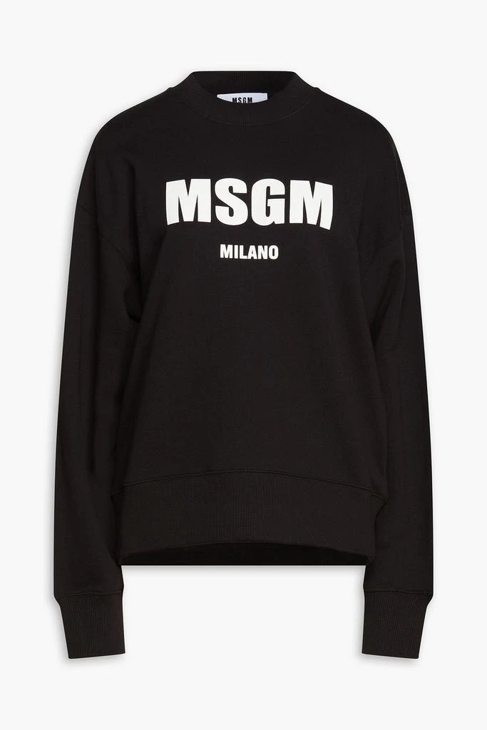 商品MSGM|Logo-print French cotton-terry sweatshirt,价格¥795-¥818,第1张图片