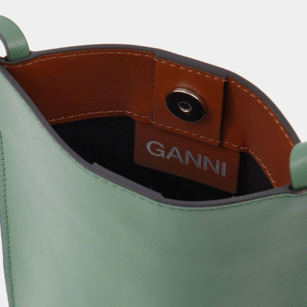 商品Ganni|Banner Bag in Khaki Leather,价格¥1069,第4张图片详细描述