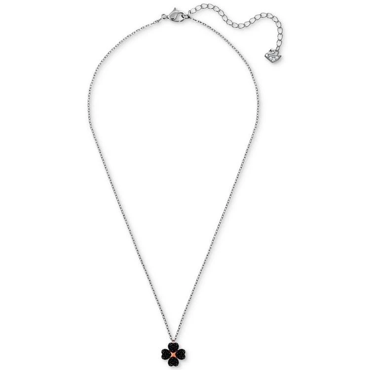 商品Swarovski|Two-Tone Pavé Heart Flower 14-3/4" Reversible Pendant Necklace,价格¥881,第4张图片详细描述
