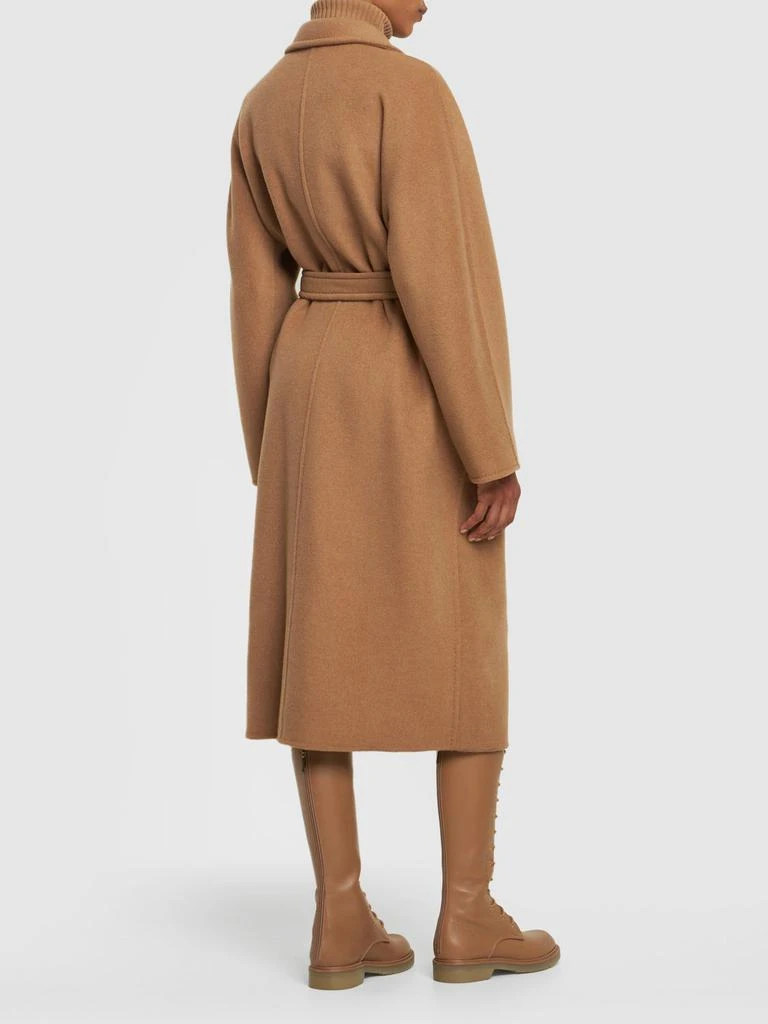 商品Max Mara|Lvr Exclusive Camel Drap Midi Coat,价格¥11193,第4张图片详细描述