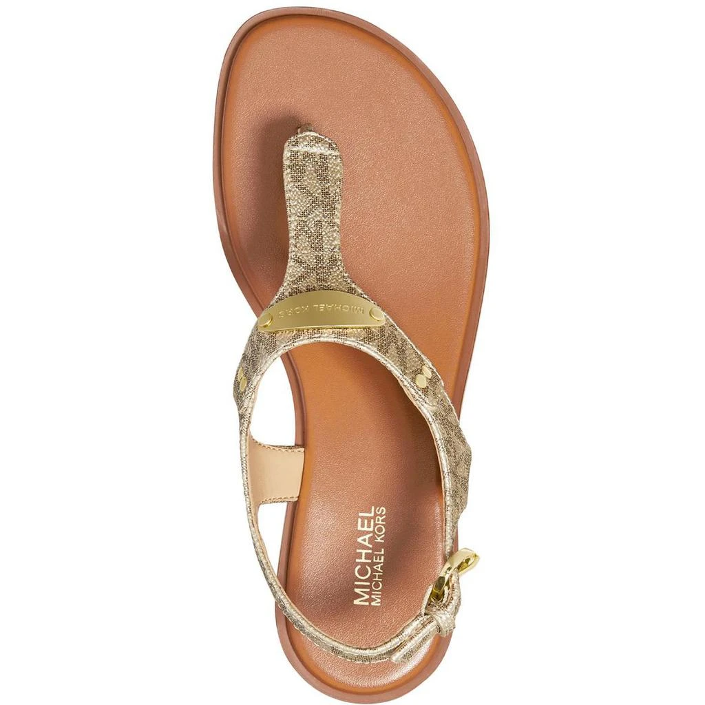 商品Michael Kors|Michael Kors Womens MK Plate Logo Casual Slingback Sandals,价格¥411,第3张图片详细描述
