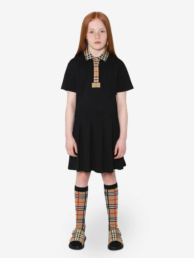 商品Burberry|Burberry Girls Sigrid Polo Dress In Black,价格¥1453,第1张图片