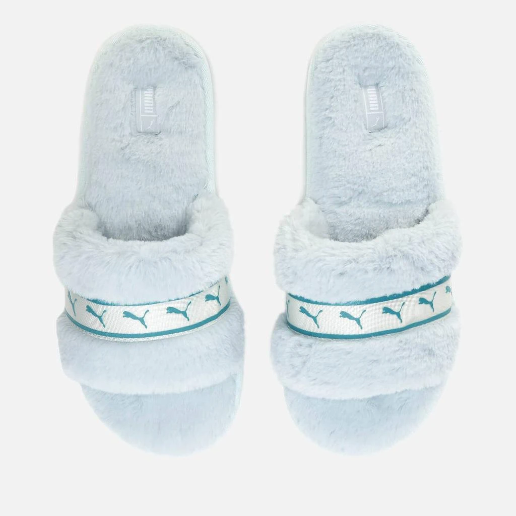 商品Puma|PUMA WOMEN'S FLUFF REMIX SLIPPERS - ICE FLOW/PORCELAIN,价格¥114,第1张图片