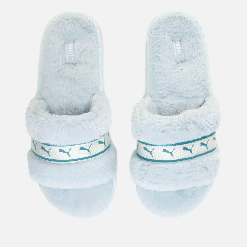 商品Puma|Puma Women's Fluff Remix Slippers - Ice Flow/Porcelain,价格¥107,第1张图片