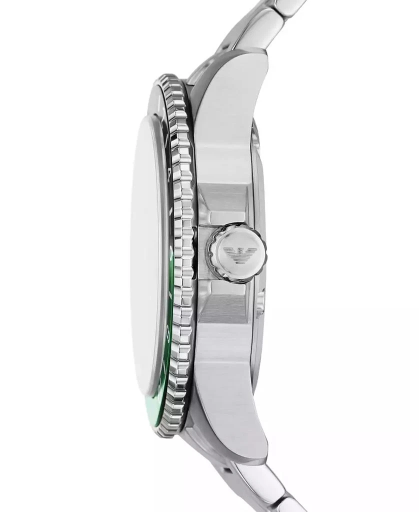 商品Emporio Armani|Men's GMT Dual Time Stainless Steel Bracelet Watch 42mm,价格¥2205,第3张图片详细描述