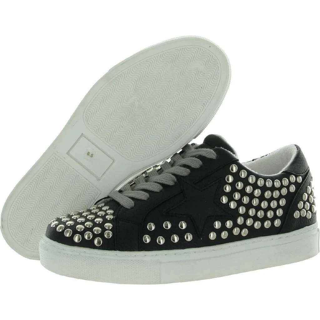 商品Steven New York|Steven New York Womens Phunky Faux Leather Studded Casual and Fashion Sneakers,价格¥62,第3张图片详细描述