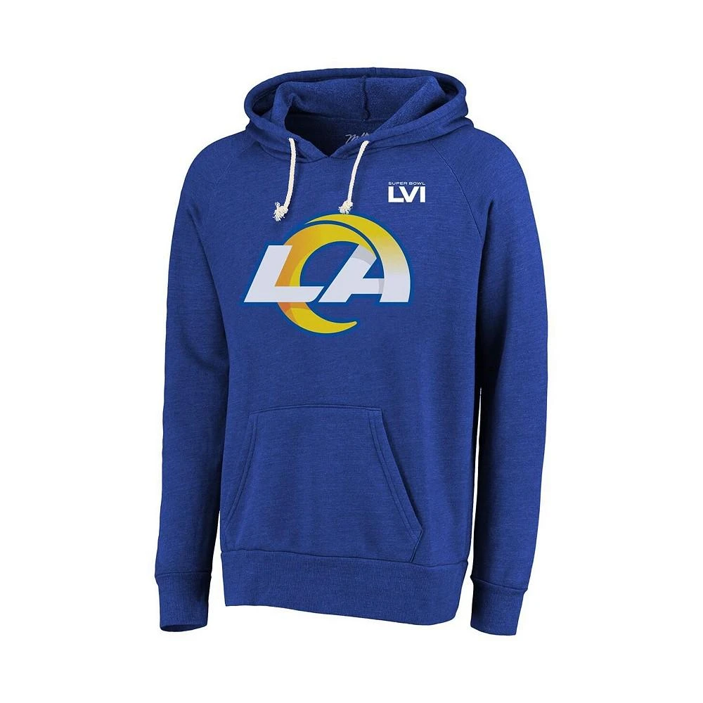 商品Majestic|Men's Cooper Kupp Royal Los Angeles Rams Super Bowl LVI Bound Name and Number Pullover Hoodie,价格¥508,第2张图片详细描述