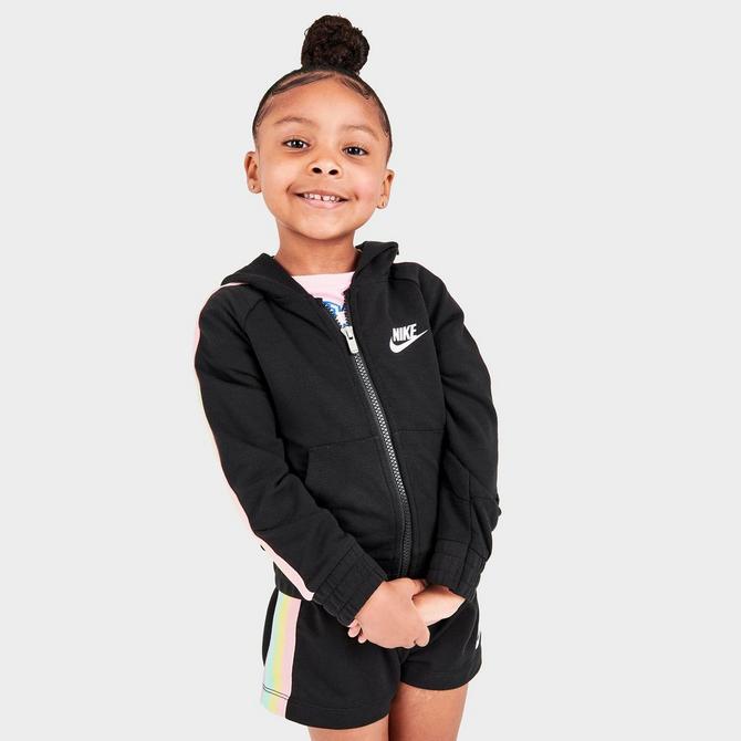 Girls' Toddler Nike Rainbow Tape Jacket and Shorts Set商品第3张图片规格展示