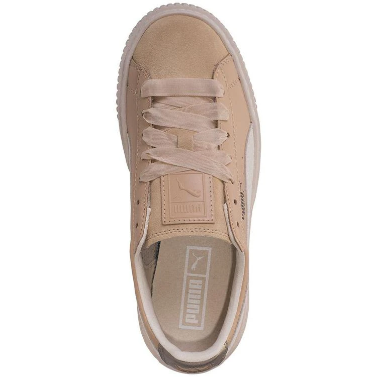 商品Puma|Women's Basket Platform Up Casual Sneakers from Finish Line,价格¥445,第5张图片详细描述