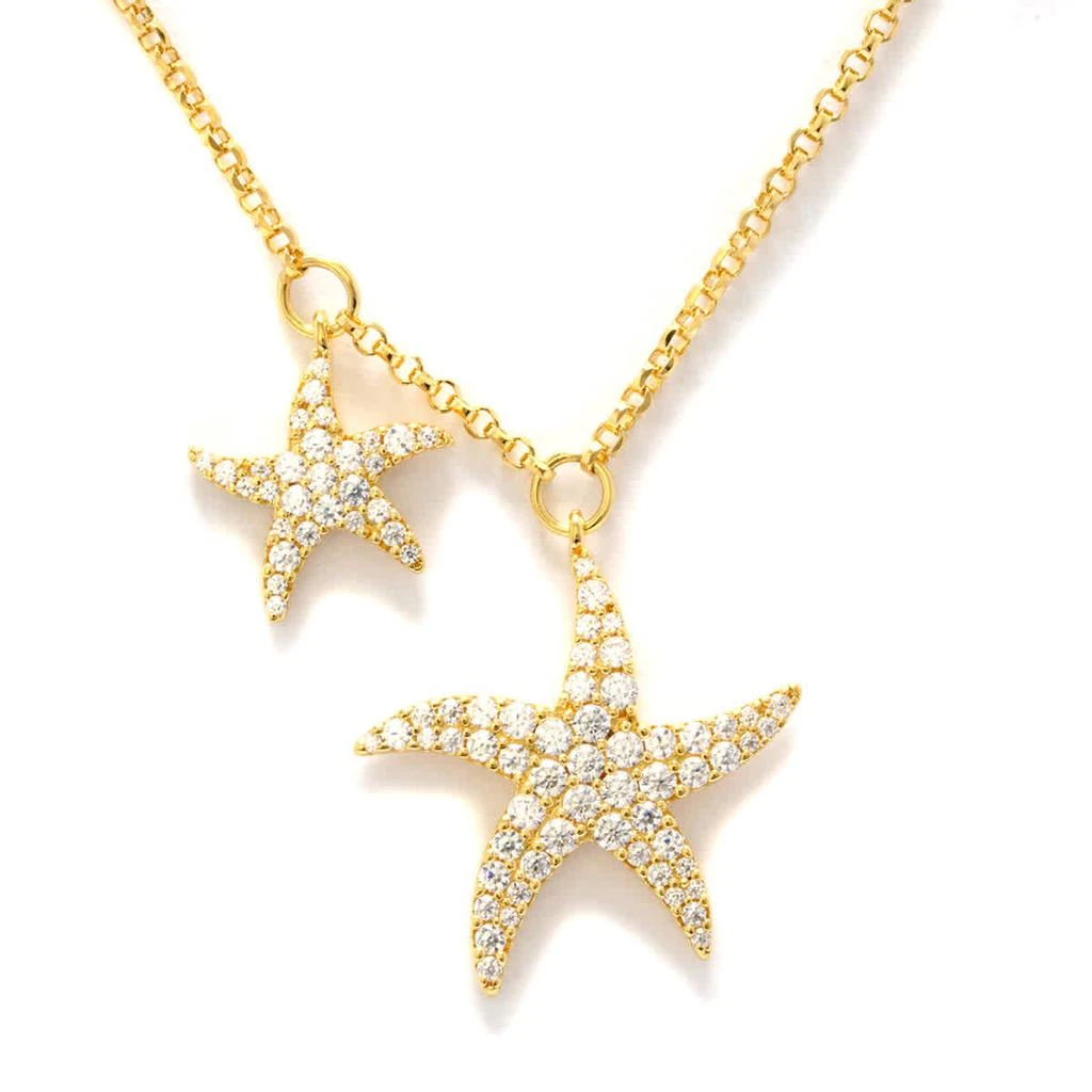 商品apm Monaco|APM Monaco Yellow Sterling Silver Starfish Adjustable Necklace,价格¥585,第2张图片详细描述