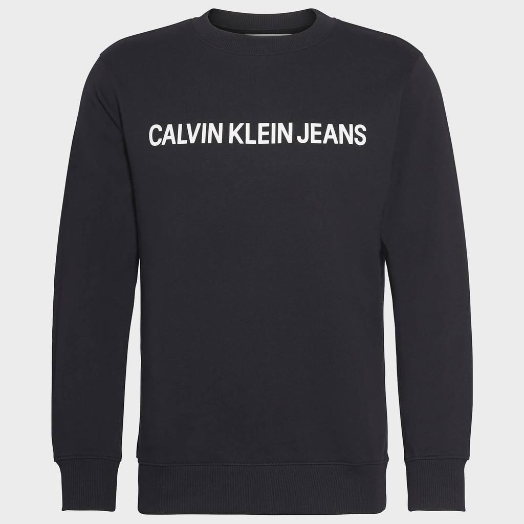 Calvin Klein Jeans Men's Core Institutional Logo Sweatshirt - CK Black商品第1张图片规格展示