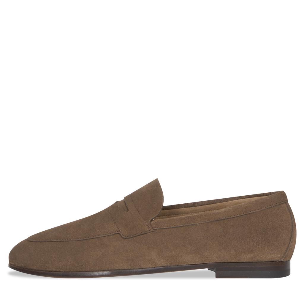 HUGO BOSS Soho Suede Loafer Dark Brown商品第1张图片规格展示