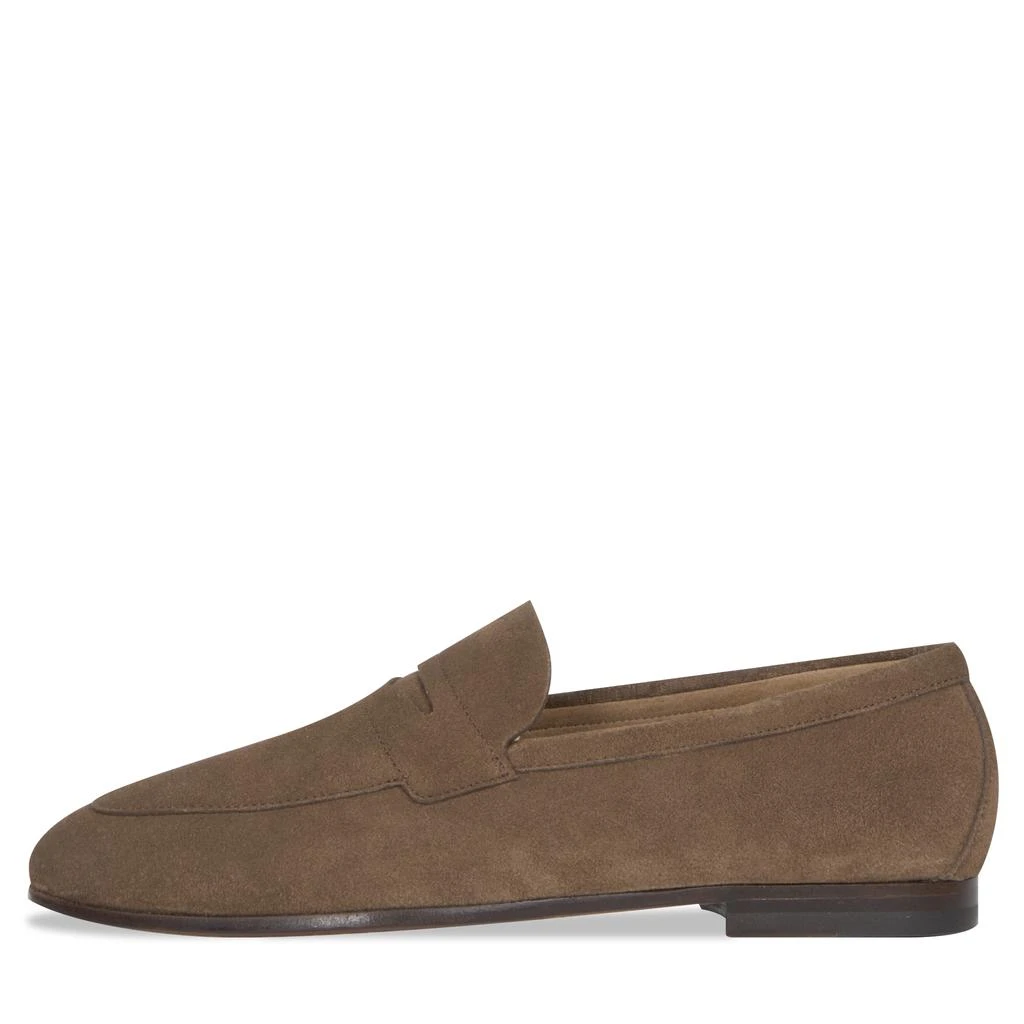 商品Hugo Boss|HUGO BOSS Soho Suede Loafer Dark Brown,价格¥1240,第1张图片