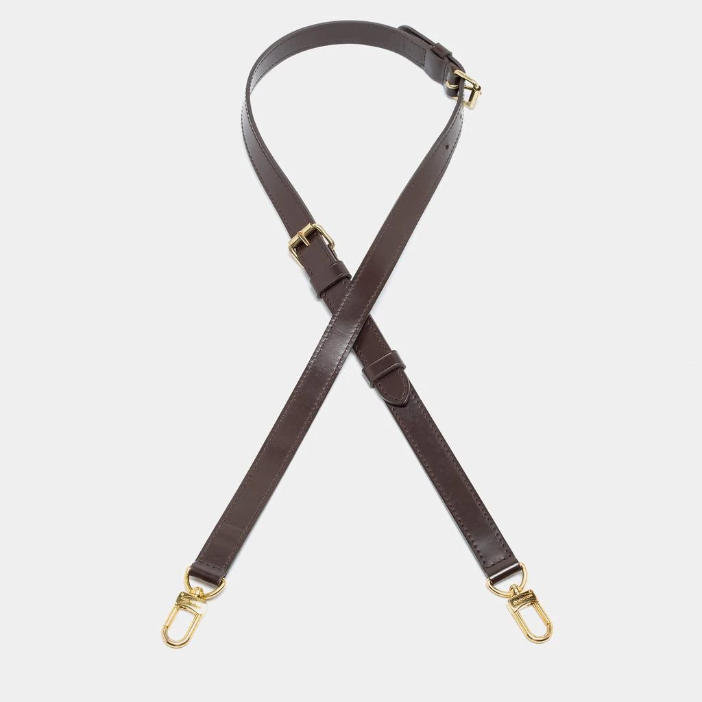 商品[二手商品] Louis Vuitton|Louis Vuitton Dark Brown Leather Adjustable Shoulder Bag Strap,价格¥2497,第1张图片