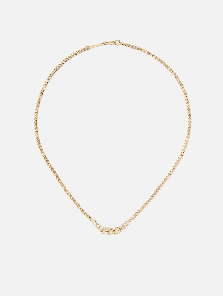 商品Zoe Chicco|Pave Diamond Graduated Curb Chain Necklace,价格¥32029,第1张图片