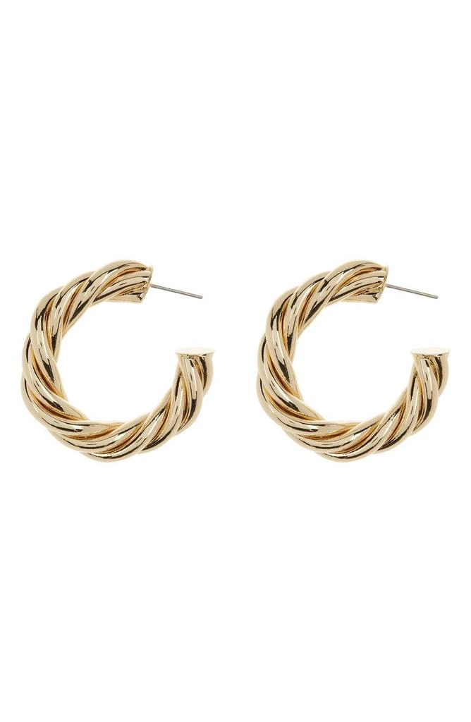 商品Vince Camuto|Chunky Rope Hoop Earrings,价格¥74,第1张图片
