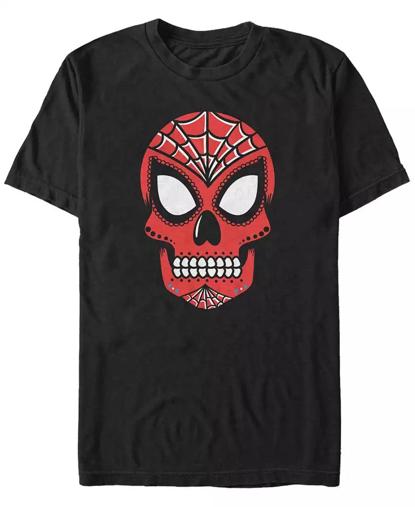 商品Marvel|Marvel Men's Spider-Man Sugar Skull Big Face Mask Short Sleeve T-Shirt,价格¥140,第1张图片