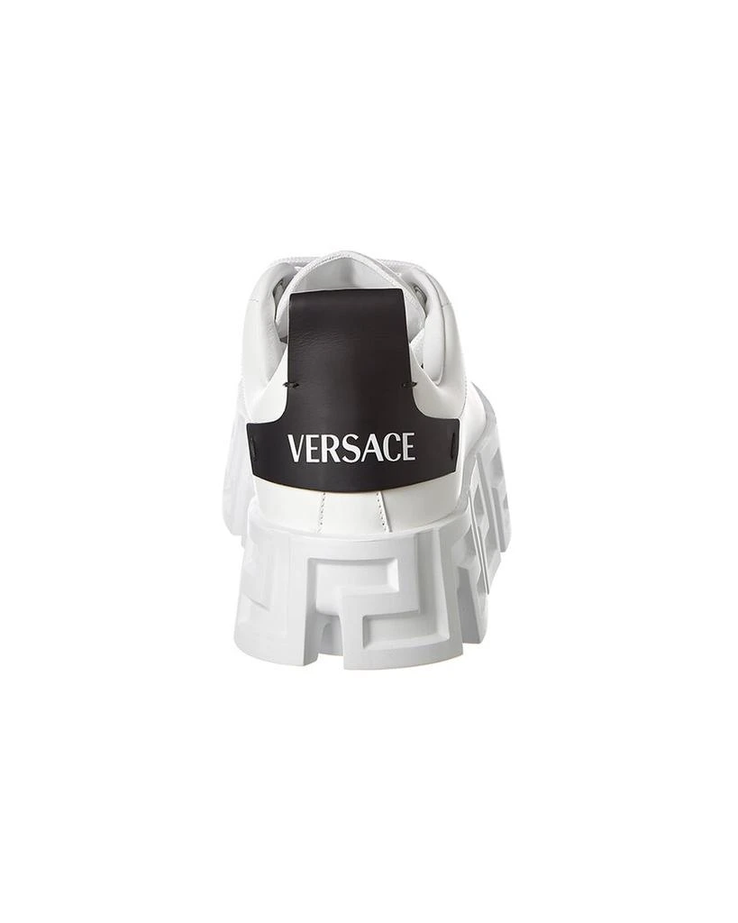 商品Versace|Versace Greca Labyrinth Leather Platform Sneaker,价格¥2915,第3张图片详细描述
