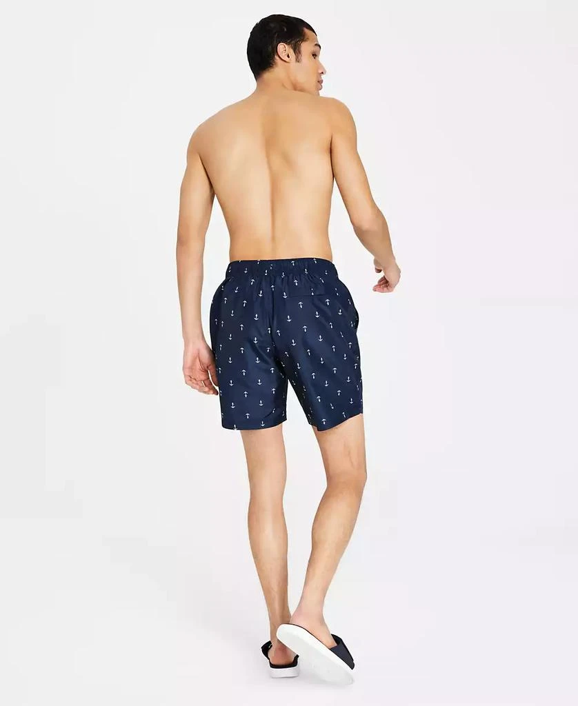 Men's Quick-Dry Anchor-Print 8" Swim Trunks 商品