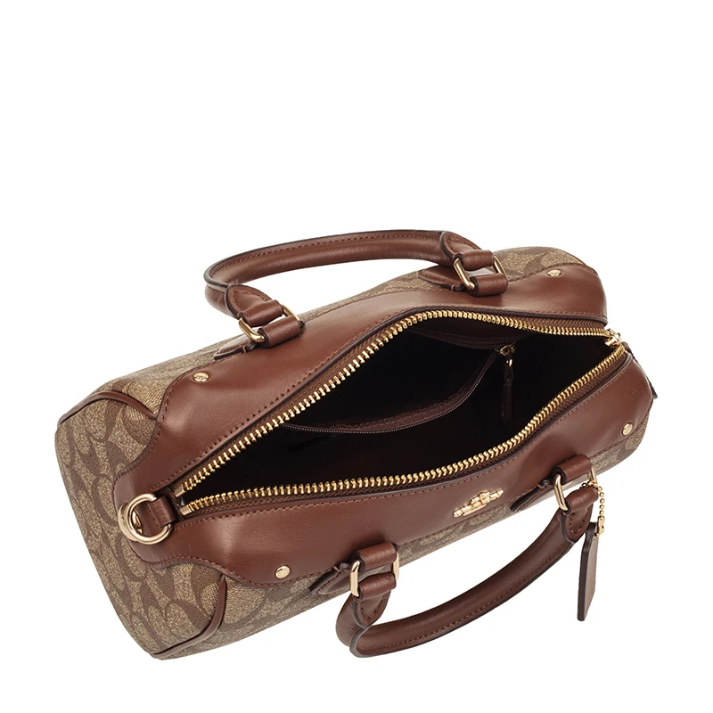 Coach 蔻驰 新款女士皮革棕色手提斜挎波士顿水桶包 F58312IME74 商品