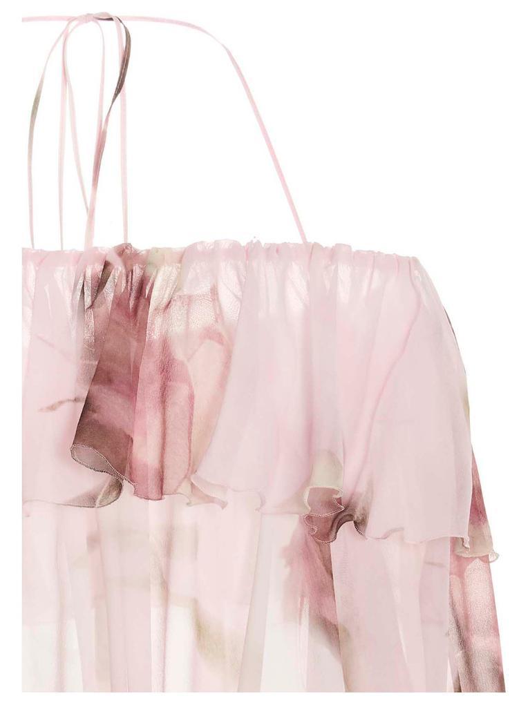 商品BLUMARINE|Floral silk bloshirt,价格¥10930,第5张图片详细描述