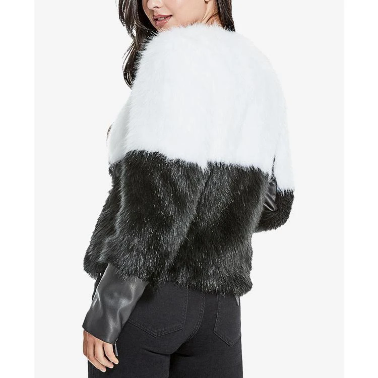 商品GUESS|Sammi Colorblocked Faux-Fur Coat,价格¥711,第2张图片详细描述