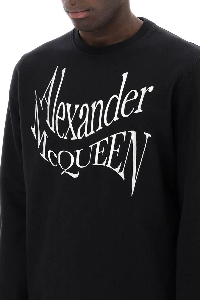 商品Alexander McQueen|Warped logo sweatshirt,价格¥2810,第5张图片详细描述