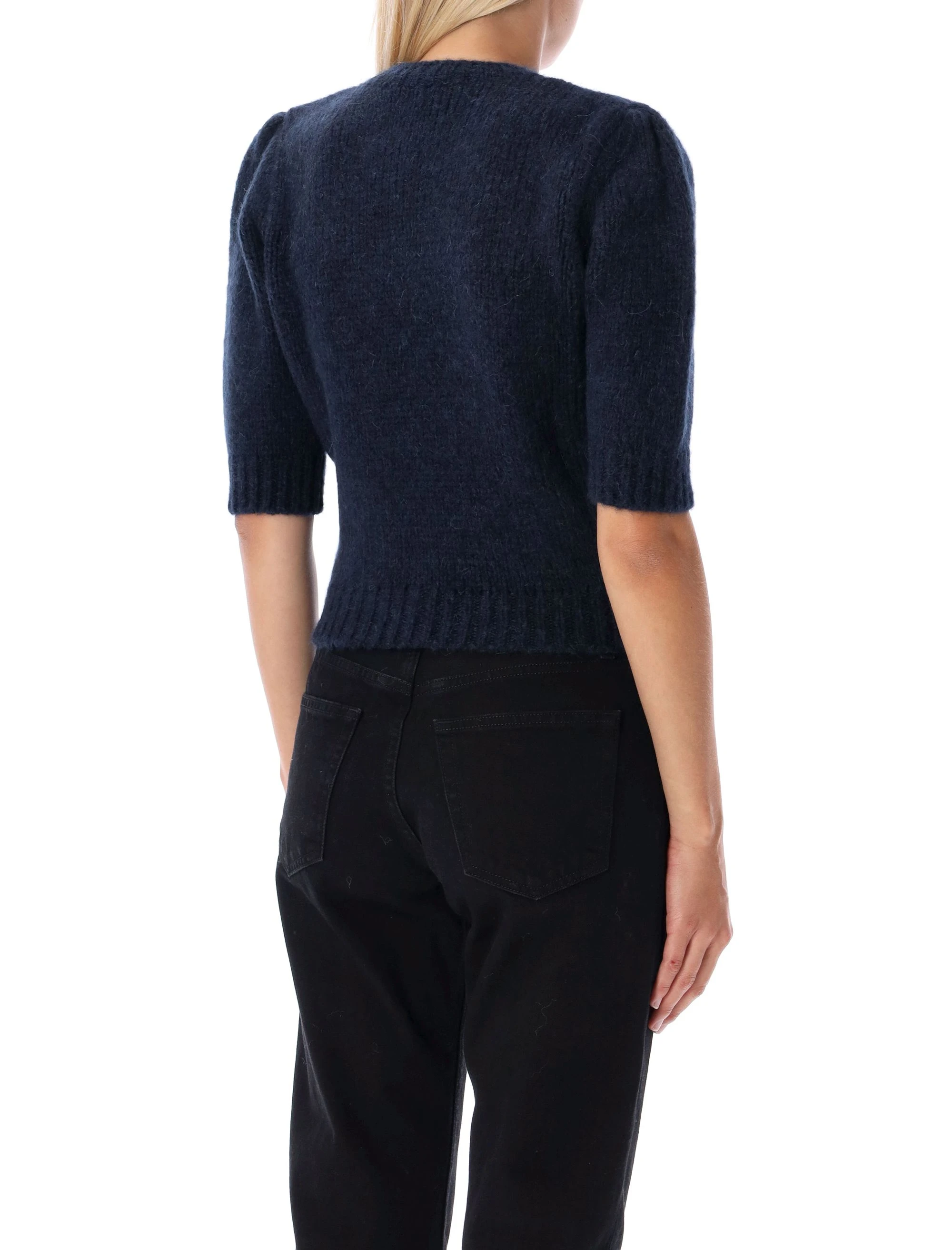 商品【商品预售7天】 Alessandra Rich|Alessandra Rich 女士衬衫 FAB3114K37542329 蓝色,价格¥1733,第5张图片详细描述