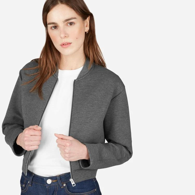 商品Everlane|The Street Fleece 短款飞行员夹克,价格¥266,第3张图片详细描述