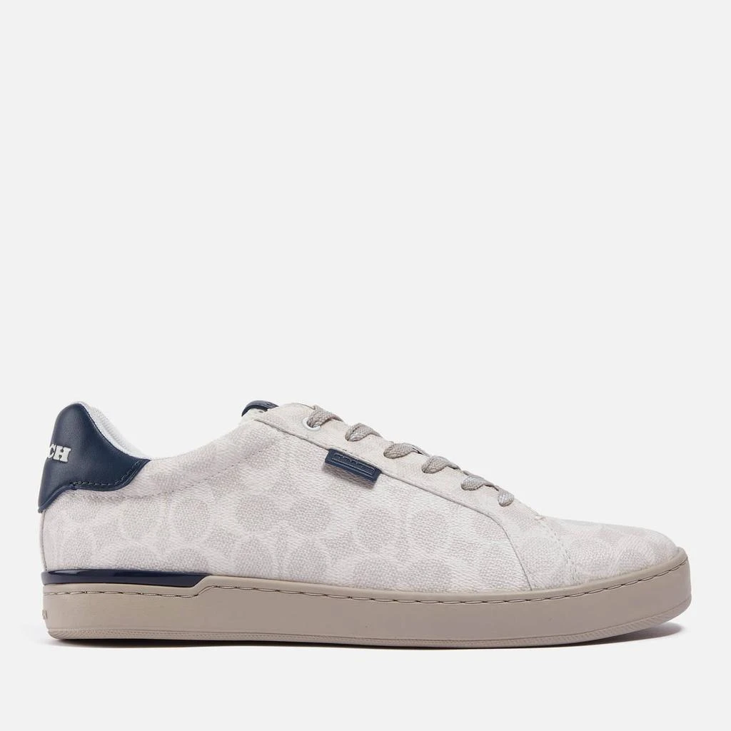 商品Coach|Coach Men's Lowline Signature Cupsole Coated-Canvas Trainers,价格¥997,第1张图片