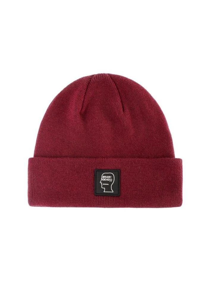 商品Brain Dead|Logo Head Hats In Bordeaux Cotton,价格¥396,第1张图片