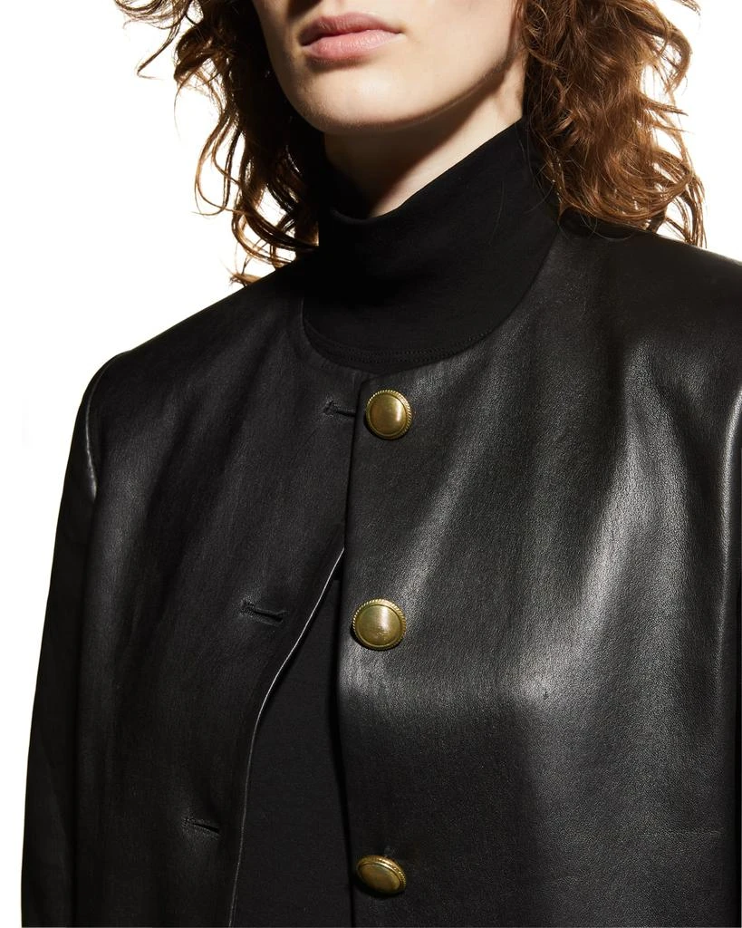 商品ROSETTA GETTY|Plonge Leather Tailored Jacket,价格¥18212,第5张图片详细描述