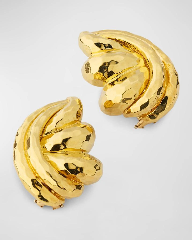 商品NM Estate|Estate Dunay 18K Yellow Gold Faceted Swirl Clip-On Earrings,价格¥67940,第3张图片详细描述