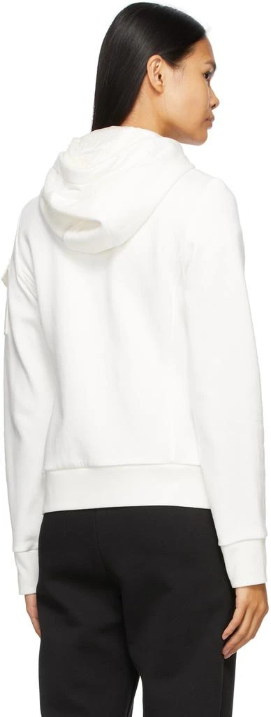 商品Moncler|White Down Jersey Cardigan Jacket,价格¥8656,第3张图片详细描述